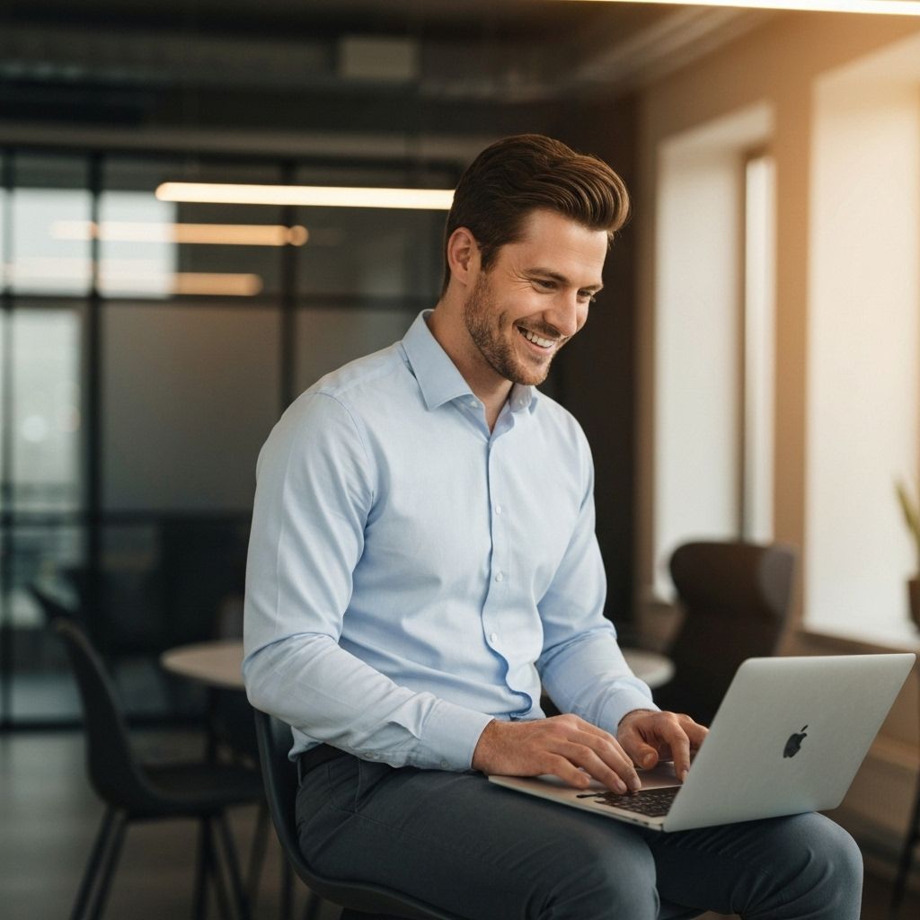 Business professional working